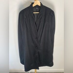 SHEIN Sleeveless Winter Cape Overcoat